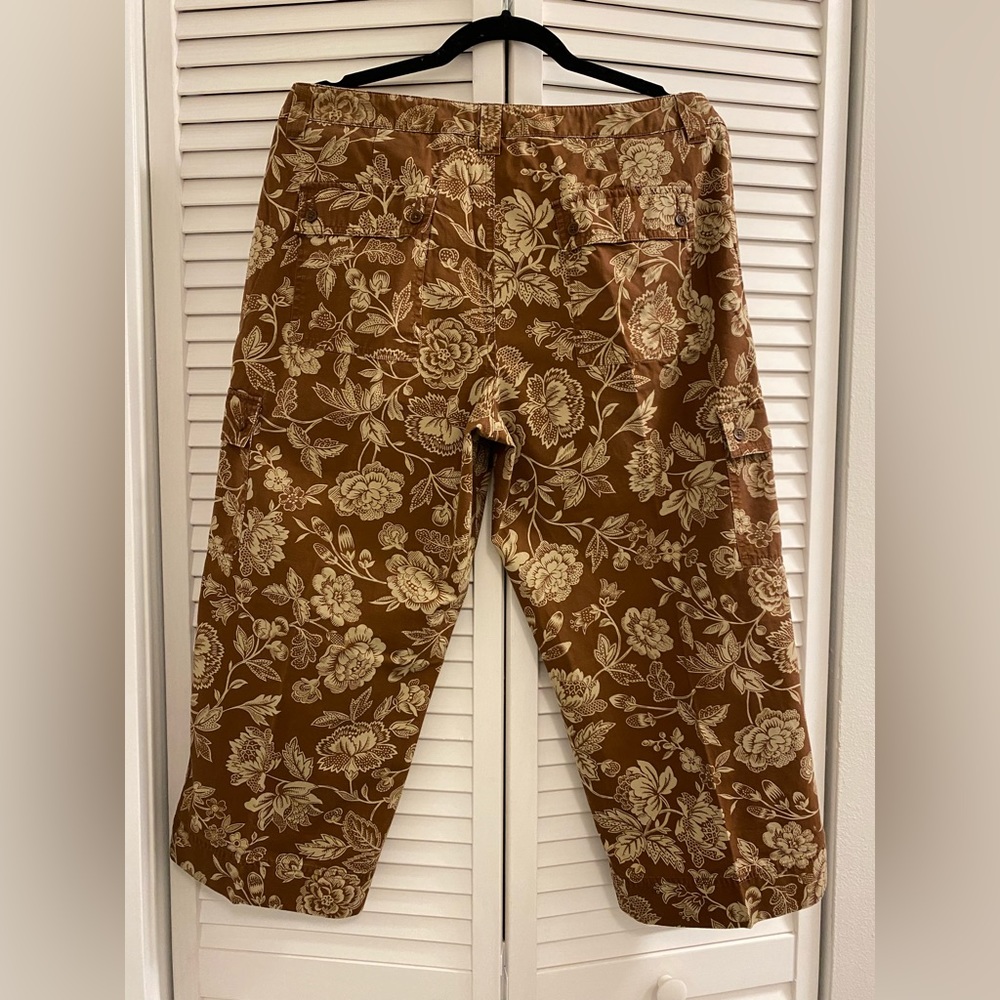 RALPH Ralph lauren - Cargo capri pants - size 12 - floral pattern - Picture 3 of 5